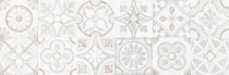Сонора 7Д Плитка настенная декор серый пэчворк 25х75